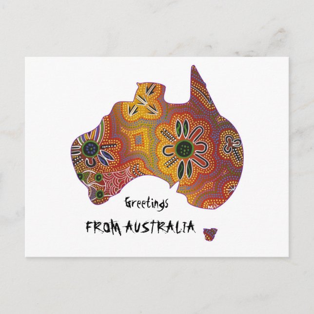 Aboriginal artwork postcard (Front)