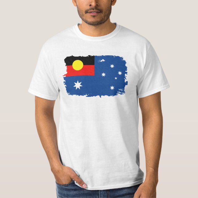 Aboriginal Australia Flag T-Shirt (Front)