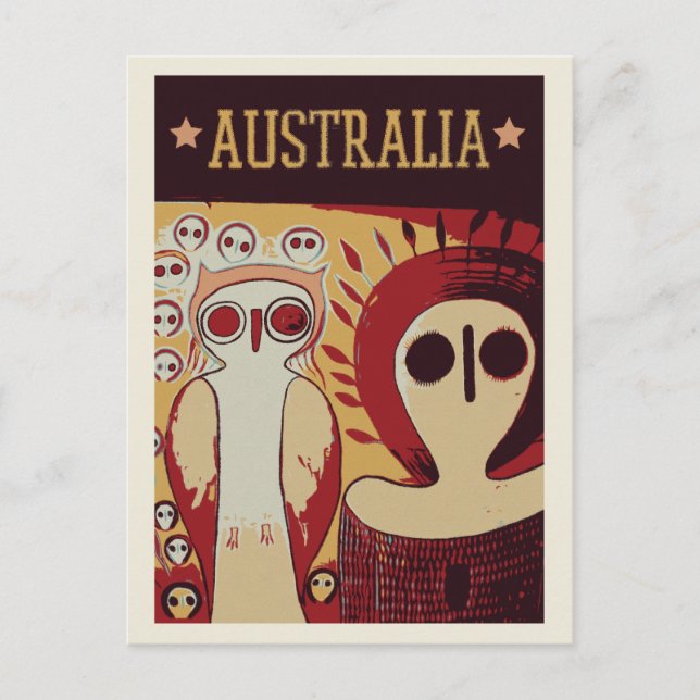 Aboriginal Australian art in Australia Postcard (Front)
