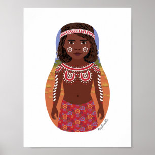 Aboriginal Australian Matryoshka Poster