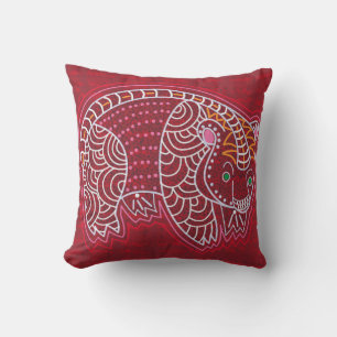 Aboriginal Bear Cushion