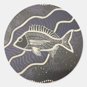 Aboriginal bream sticker