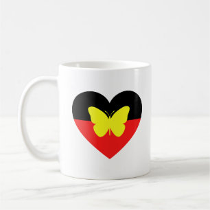Aboriginal Butterfly Flag Coffee Mug