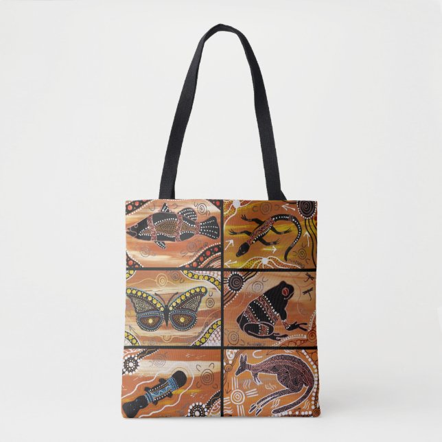 Aboriginal Collage Tote Bag (Front)