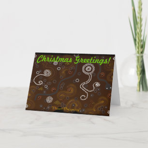 Aboriginal Desert Art Christmas Greeting Card