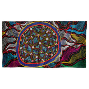 Aboriginal Design-15 King Pillow Case Set
