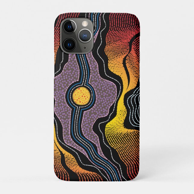 Aboriginal Design-1 iPhone / iPad case (Back)
