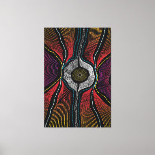 Aboriginal Design-2 Stretched Canvas Print