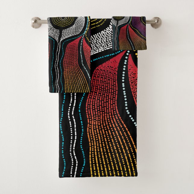 Aboriginal Design-2 Towel (Insitu)