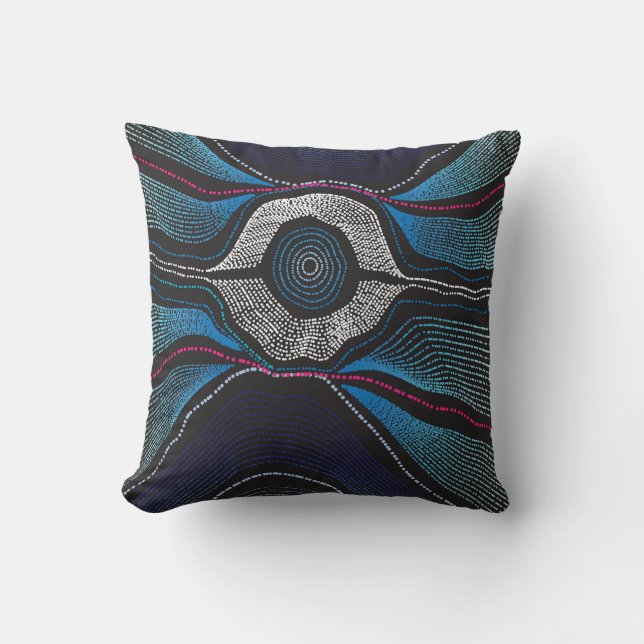 Aboriginal Design-3 Throw Pillow (Front)