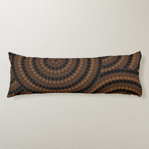 Aboriginal dot painting body cushion