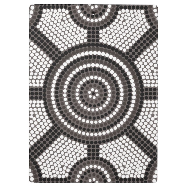 Aboriginal dot painting clipboard (Back)