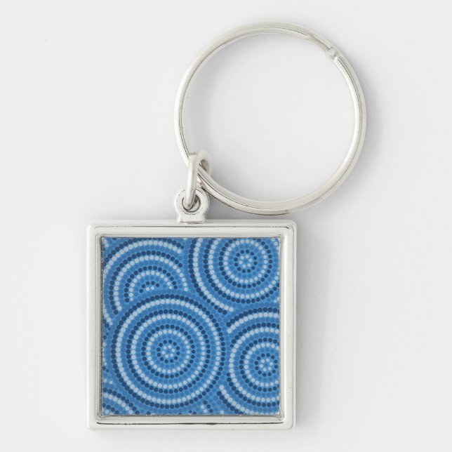 Aboriginal Dot Painting Key Ring (Front)