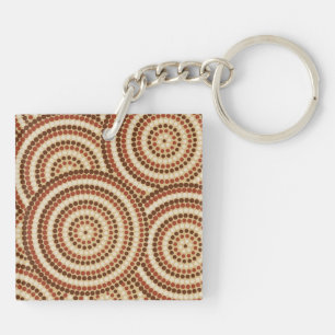 Aboriginal Dot Painting Key Ring