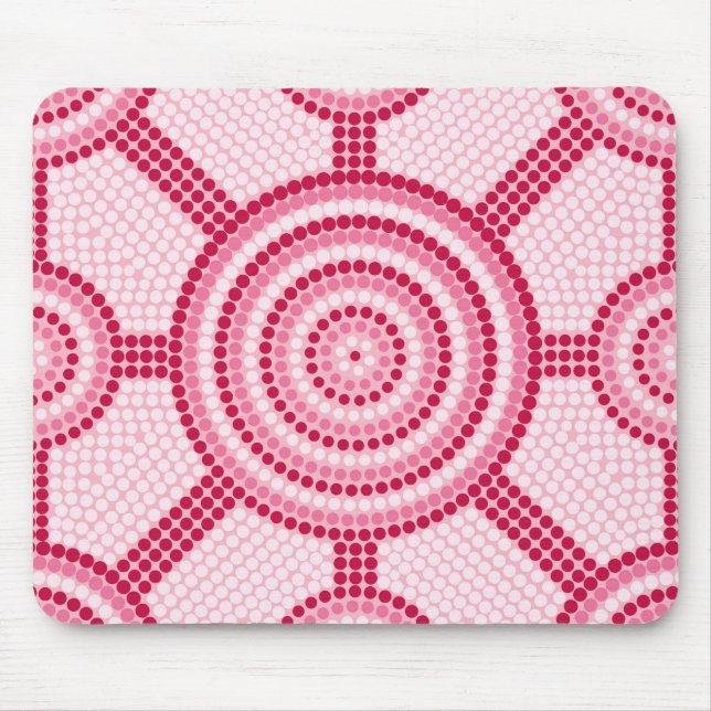 Aboriginal dot painting mouse mat (Front)