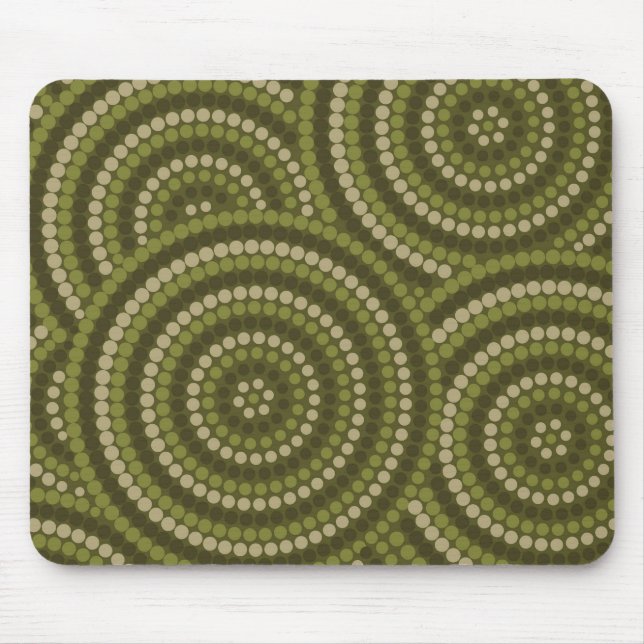 Aboriginal Dot Painting Mouse Pad (Front)