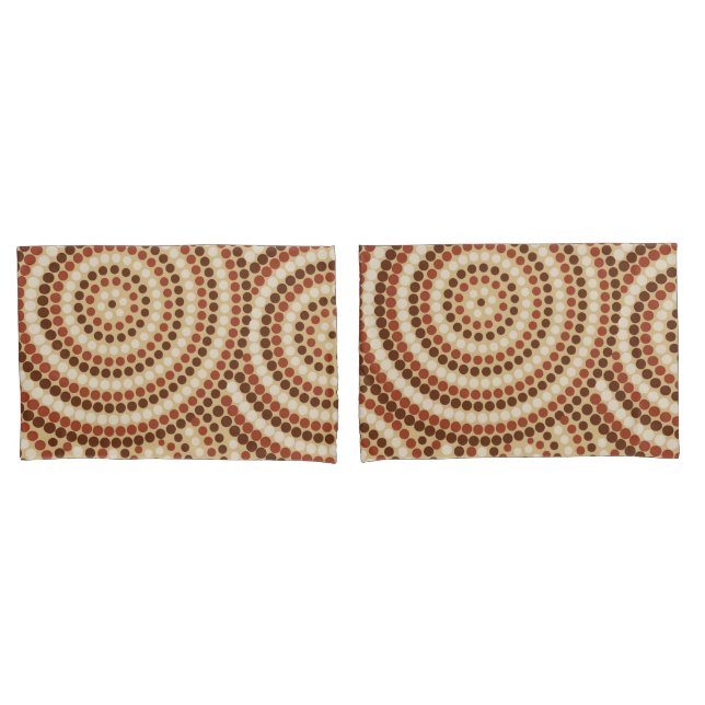 Aboriginal dot painting pillowcase (Front-Set)