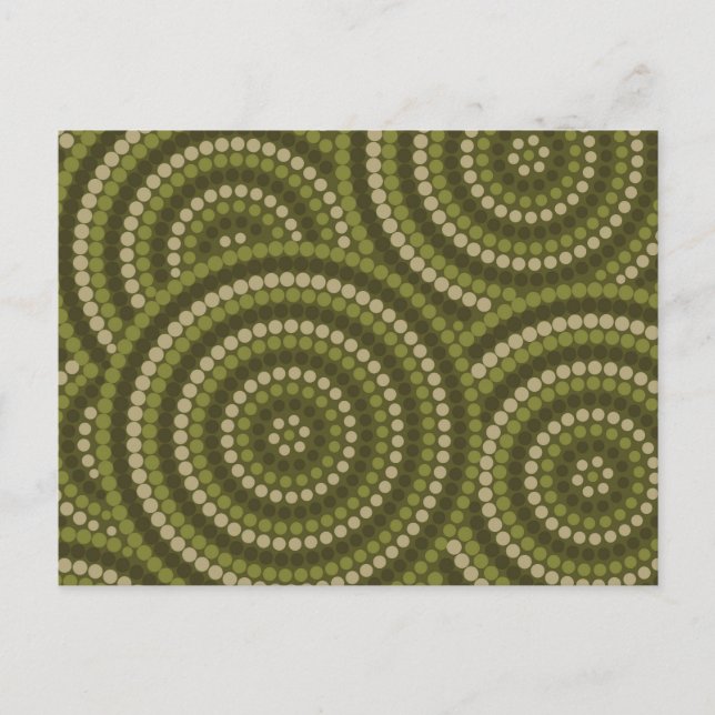 Aboriginal dot painting postcard (Front)