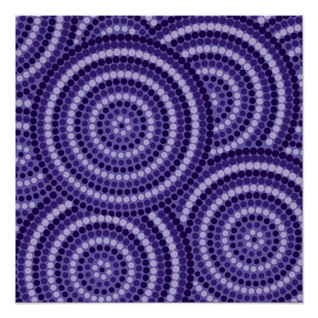 Aboriginal dot painting poster (Front)