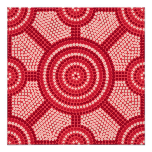 Aboriginal dot painting poster (Front)