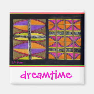 Aboriginal dreamtime Shields by S Ambrose Magnet