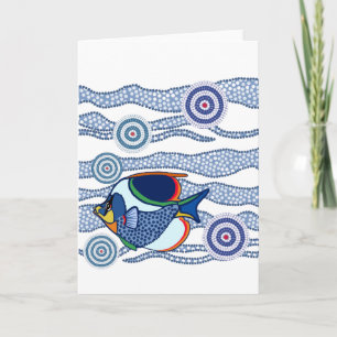 Aboriginal Fish Greetings Card