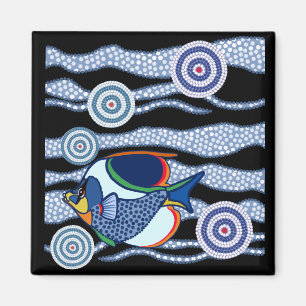 Aboriginal Fish Magnet