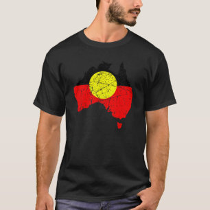 Aboriginal Flag Australia Land Grunge Always Was W T-Shirt