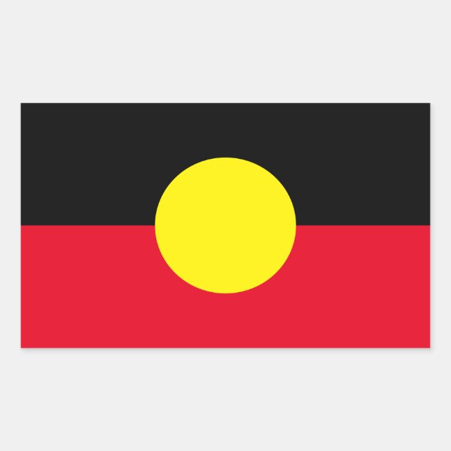 Aboriginal flag sticker (Front)