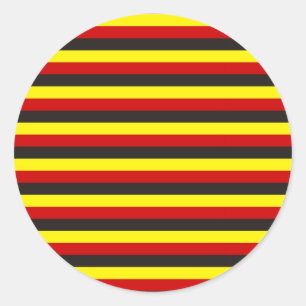 aboriginal flag stripes classic round sticker