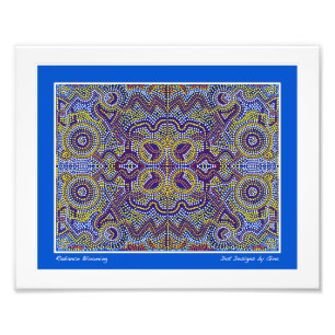 Aboriginal inspired dot designs by Gina Photo Print