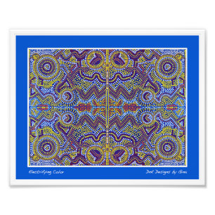 Aboriginal inspired dot designs by Gina Photo Print