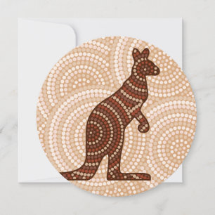 Aboriginal kangaroo dot painting