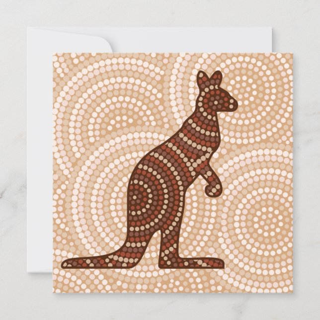 Aboriginal kangaroo dot painting (Front)