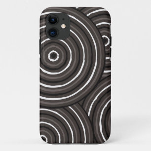 Aboriginal line painting iPhone 11 case