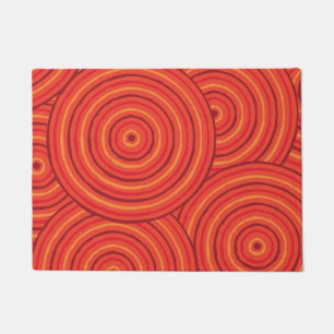 Aboriginal line painting doormat