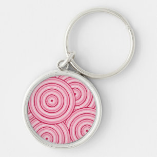 Aboriginal line painting key ring