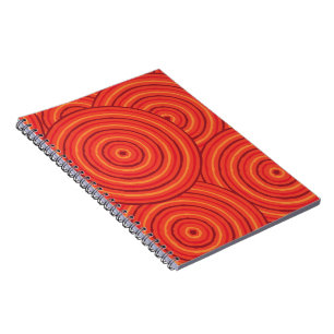 Aboriginal line painting notebook