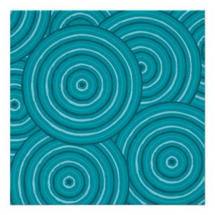 Aboriginal line painting poster