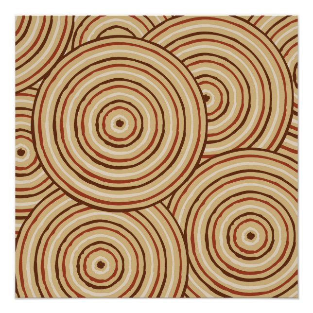 Aboriginal line painting poster (Front)