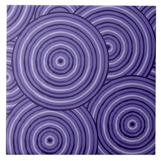 Aboriginal line painting tile (Front)