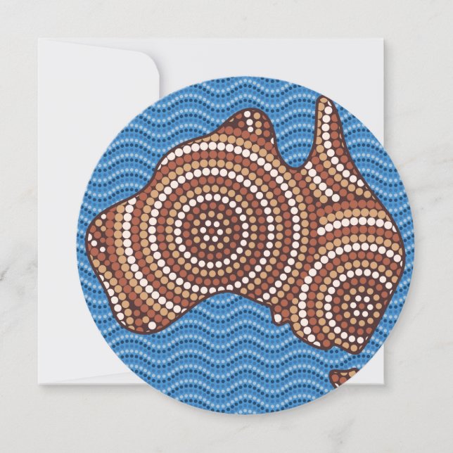 Aboriginal map dot painting (Front)