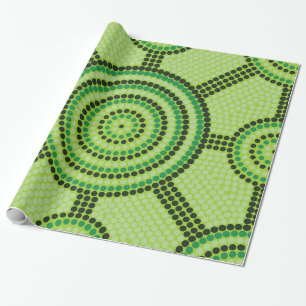 Aboriginal Meetingplace Rainforest Wrapping Paper