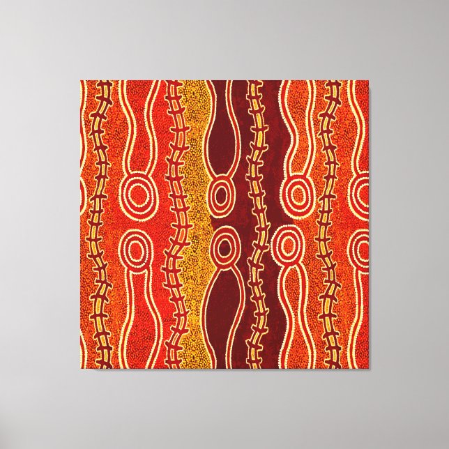 Aboriginal Serpents . Canvas Print (Front)