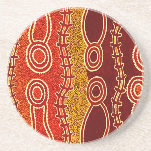 Aboriginal Serpents . Coaster (Front)