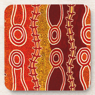 Aboriginal Serpents . Coaster