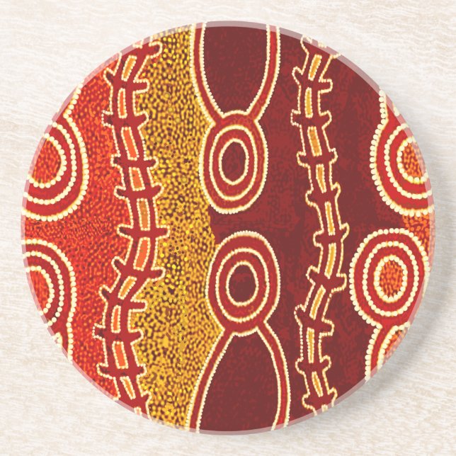 Aboriginal Serpents . Coaster (Front)