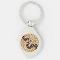 Aboriginal snake dot painting