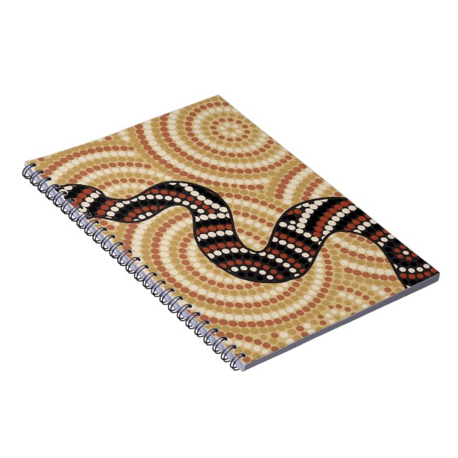 Aboriginal snake dot painting notebook (Right Side)