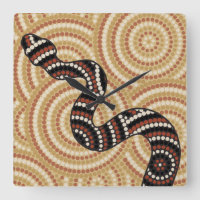 Aboriginal snake dot painting
